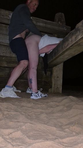I Fucked Stepdaddy's Friend on a Late Night Beach Walk