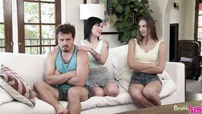 ”Don't pull down Stepbrother's pants! - Rosalyn Sphinx & Andi Rose”