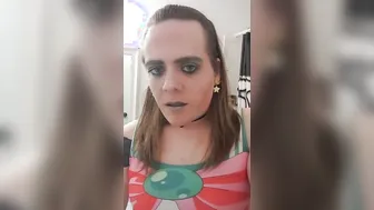 Amateur Crossdresser Twink Masturbation and Cum