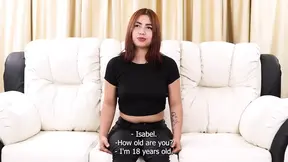 Isabel Ruiz returns to a new casting and learns how to suck a dick.