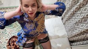 Fat ass stepmom seduces him and gets fucked POV