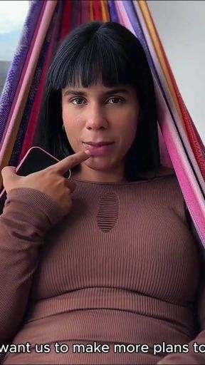 My girlfriend's roommate is a Colombian MILF who fucks me with anal sex - POVLatinGirl   Clip 1