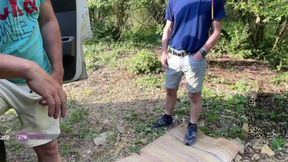 Hot van trip by the water , a perfect fuck on the campsite