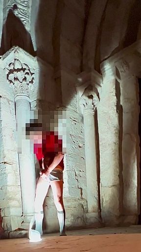 Excessive Cumshot in a Super Risky Place