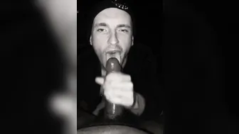 Twink Sucks Big Black Cock in Car and Takes Creampie