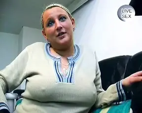 Tattooed German blonde gets covered in a massive cum load