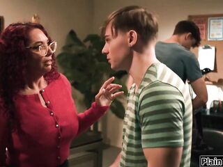 With what we know u've no other option than to get screwed.Small large boobs teacher Kiki Daire sees no way out then to let her students double penetration her