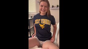 Hungover College Slut Ava Marina Bangs Football Jock After Tailgate Blowout