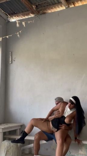 Busty, curvy nun has sex with a stranger while the priest watches   Clip 3