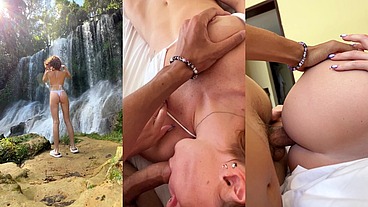 Unforgettable Moments: A Beauty’s Public Oral Surprise at the Waterfall, Followed by Wild Hotel Escapades