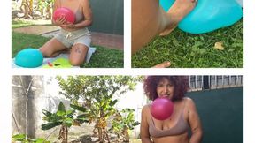 Balloons filled with water