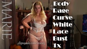 BODY RAGE CURVE WHITE LACE BUST 1X