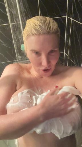 Titty Tuesday 34JJ Soapy Tits In The Shower 13 January