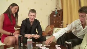 Lucky girl is getting fucked in her both holes