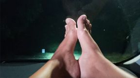 Foot Fetish JOI Countdown in the Car