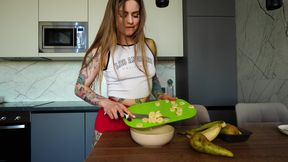 I Was Making Salad When My Pussy Got Soaked so I Grabbed His Cock Like a Desperate Slut and Got Destroyed!