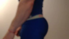 American Model Leonidus Flexes in Underarmor