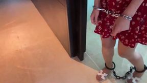 chinese hand cuff and feet cuff bondage