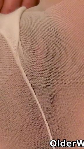 Pantyhosed MILF Katrina Comes Home and Needs to Relax