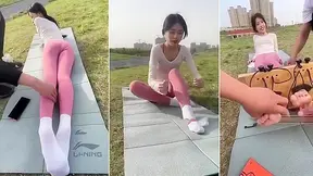 Naughty Chinese Cuties Share Tingly Ticklish Feet Play Fun
