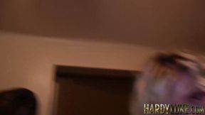 British blonde Yuffie takes big cock doggystyle before deepthroat head
