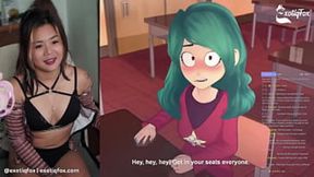 MERU THE SUCCUBUS 1-5 LIVE REACTION WITH FANS LIVESTREAM HIGHLIGHTS - ExotiqFox Solo Gooner Girl Masturbation