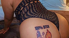 Hot wife shows off her new body tattoos. The Latina slut permanently marked her body so everyone knows she is a bitch shared by her cuckold husband. Sexual, explicit, and kinky tattoos