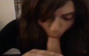 Crossdresser suck cock and swallow cum