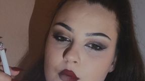 Anna Smoking in the dark