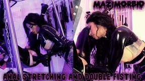 Pegging and Double Anal Fisting 1080p ft Latex Mistress Goddess Tangent Maz Morbid