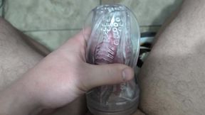 I masturbate with a new toy and cum.