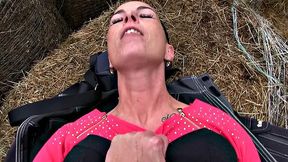 Roll in Hay with Hot Brunette