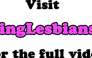 Lesbian brunettes have fun in the shower