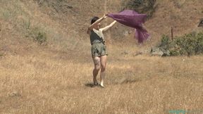 Hairy Exhibitionist's Public Outdoor Orgasm