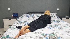 Mature Blonde Amateur Wife Enjoys Sex Half Naked