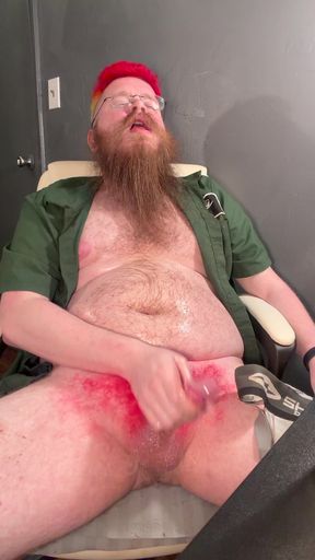 Oiling up, quick jack, standing cum