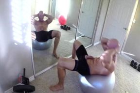 Porn fellow Johnny Sins Drains Off whilst Working Out