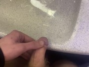 Jerking off and cum in plane