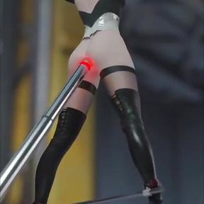 2B fucked in the ass By Sex Robot Version 2