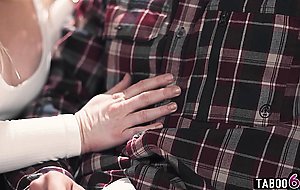 Mature MILF mommy Christie Stevens convinced stepson to stay close to home