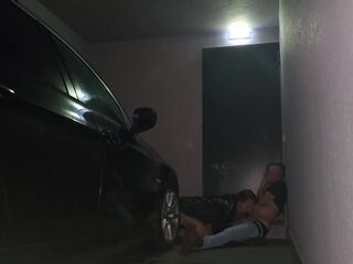 I took my girlfriend&#039;s cat to a motel suite, and the party started right in the garage... part1 - am