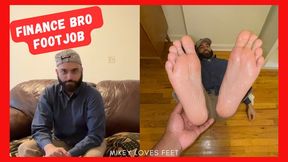 A Finance Jock Gives A Footjob- Male Feet, Gay Foot Fetish