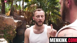 Johnny Ford teaches Peter Pean respect with face fucking and deep anal