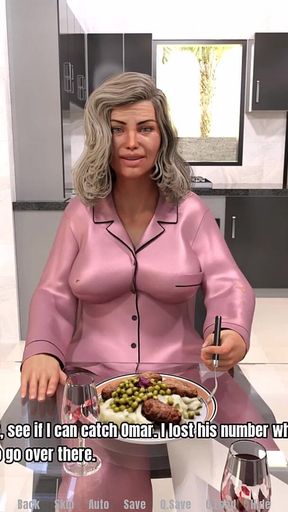 Grandma’s House 3 - Misses William Reveals She’s Nude Under the Bedsheet