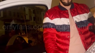 Turkish Damla Ozden cumshot SEX HARDCORE next to the CAR