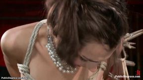 ”Babe smeared with food in public bdsm”