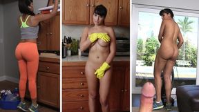 Sexy - Stunning Latin Maid Cleans Out My Pipes!