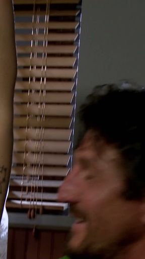 Andy San Dimas Jerks Her Beau Off With Her Feat In Amateur   Clip 1