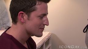 Dreamy jock Ty Roderick chokes me while ravaging my tight ass
