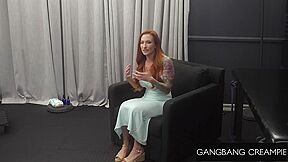 Fiery Redhead Sophia Locke Filled With Creampies In Gangbang